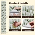thumbnail image 5 of Woodland Peel and Stick Wallpaper 17.7in x 9.8ft Pine Tree Forest Soft Green Watercolor Style Contact Paper Vinyl Waterproof Self Adhesive Wall Paper for Bedroom Shelf Cabinet Renter Friendly, 5 of 8