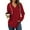 Bright red, variant on TEMOFON Women V Neck Plaid Hoodies Womens Fashion Tops Pullover Oversized Hoodies Long Sleeve Drawstring Hoodies Loose Fit