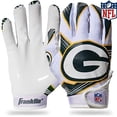 thumbnail image 1 of Guantes de receptor de fútbol Franklin Sports Green Bay Packers, 1 of 1