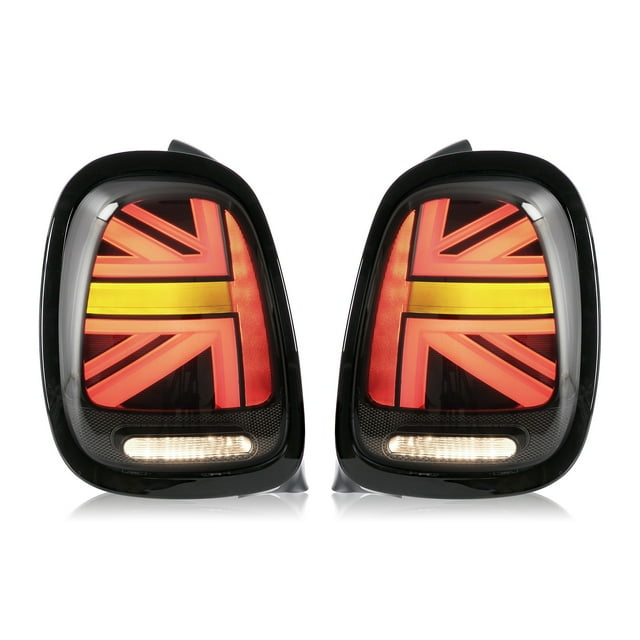 VLAND LED completo para luces traseras JCW Union Jack, lente ahumada con señal de giro secuencial apta para F55 F56 F57 2014-2020