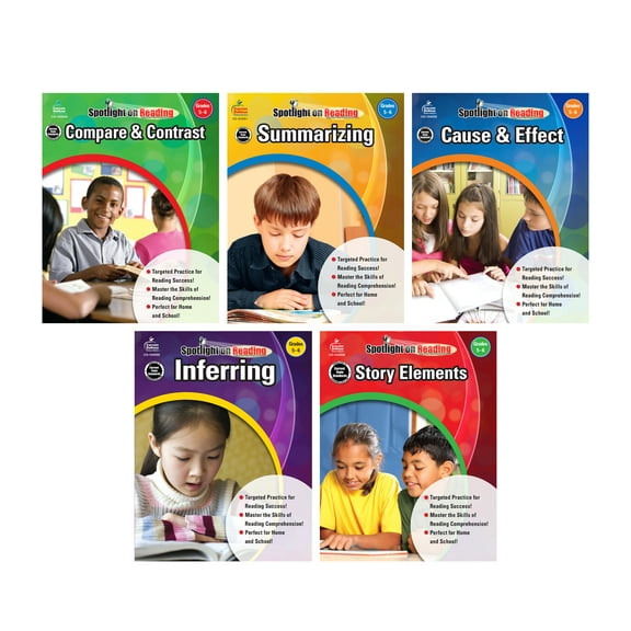 Carson Dellosa Spotlight on Reading Grades 5-6 Resource Book Bundle Grade 5-6