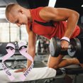 thumbnail image 1 of Fiudx Muñequeras para Levantamiento de Pesas, Correas de Gimnasio de Soporte Potente, Diseño Reforzado para Hombres y Mujeres, Comodidad Ajustable, Versátiles para Entrenamiento de Fuerza, Ligeras y, 1 of 4