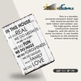 thumbnail image 3 of We Do Family Hugs In This House Rules Metal Sign Primitive Farmhouse Kitchen Wall Art Rustic Home Decor, 3 of 7