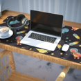 thumbnail image 3 of Long Mouse Pads for Desk,Space Dinosaur Pattern Desk Mats on Top Of Desks, Desk Mouse Pad Extra Large with 3mm Non-Slip Base and Stitched Edge for Gaming,Office,Work,Home 35.4"x15.7", 3 of 6
