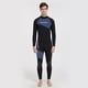 thumbnail image 3 of Trajes de neopreno de cuerpo entero Trajes de baño de neopreno de manga con cremallera trasera de 3 mm para buceo, esnórquel, surf - gris, XXXL Sunnimix Traje de buceo con escafandra, 3 of 8