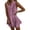 A1-Purple1311, variant on XIAOCHA Summer Chic Mini Dress for Women Sleeveless Ruffle Trim Solid Urban Casual Swing