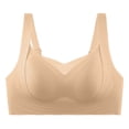 thumbnail image 2 of Women's Comfortable Sexy And Traceless Chest Gathered Without Rings Soft Support Collar Closure Anti Drop Bra, 2 of 3