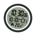thumbnail image 4 of Reloj de ducha digital con indicador de fecha y temperatura interior, reloj de pared pequeño para cocina Negro, 4 of 8