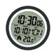 thumbnail image 4 of Reloj de ducha digital Reloj de pared digital resistente al agua para baño Pantalla de fecha Moderno Negro, 4 of 9