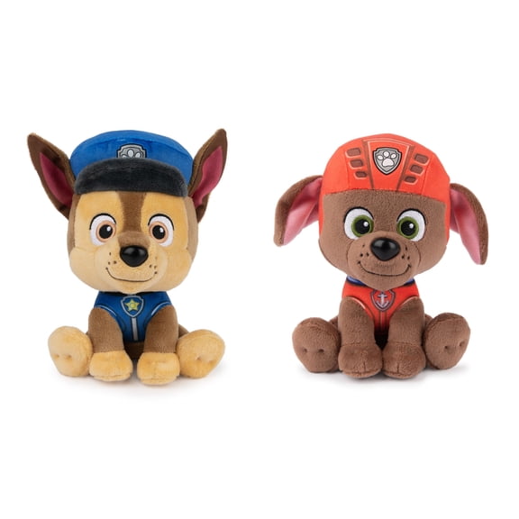 Paw Patrol Plush Bundle of 2, 6 inch Chase and Zuma