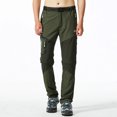 thumbnail image 3 of Pantalones secos rápidos desmontables de verano para hombre, pantalones cortos elásticos transpirables para exteriores, senderismo, pesca, escalada, pantalones deportivos informales, 3 of 5
