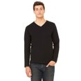 thumbnail image 1 of Camiseta unisex de manga larga con cuello en V Bella + Lienzo NEGRO M 3425, 1 of 1