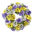 thumbnail image 2 of Spring Decor,Spring Artificial Eucalyptus Pansy Wreath Realistic Floral Texture Lightweight Easy Hanging Setup,Festive Decor for Home Front Door Wall Porch Patio Living Room Spring Decors, 2 of 9