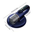 thumbnail image 3 of Oggfader Desk Vacuum Cleaner Bed Vacuum Cleaner Mattress Vacuum Cleaner 8KPa Handheld Mattress Cleaner High Frequency Double Beat Suitable For Bedding Sofa Other Fabric Surfaces Blue, 3 of 9