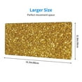 thumbnail image 4 of Disketp Gaming Mouse Pad Gold Glitter Pattern Large Mouse Mat Long Extended Desk Pad Non-Slip Rubber Mice Pads Stitched Edges Thin Pad (11.8x31.5 Inch), 4 of 9