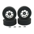thumbnail image 4 of Kokiya 4 Pieces RC Car Wheels and Tires RC Modification Accessory RC Tires and Rims for Black, 4 of 9