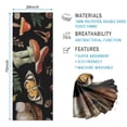thumbnail image 2 of Red Mushroom Butterfly Black Pattern Hot Yoga Mat Towel Non Slip for Hot Yoga - Quick-Drying Yoga Mat Cover with 4 Corner Pockets with Travel Bag - Hot Yoga Towel Non Slip 70"x26", 2 of 6