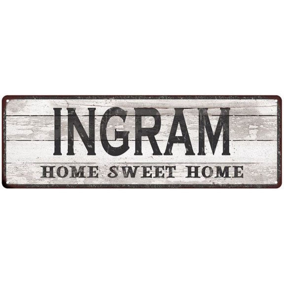 INGRAM Home Sweet Home Country Look 6x18 Metal Sign 106180045489