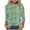 Green, variant on wdsxpo Shirts for Womens 3/4 Sleeve Casual Crewneck Shirts Printed Basic T-Shirts Dressy Tunic Business Work Shirts Fall Fashion Tops