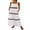 White, variant on Michellecmm Women Two Piece Summer Outfits Wavy Trim Tank Tops and Long Skirt Set