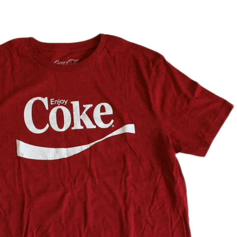Coca-Cola Heathered Red Enjoy Coke Adult Unisex T-Shirt (Large
