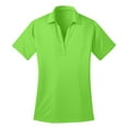 thumbnail image 5 of Womens Silk Touch Polyester Performance Polo Lime 3X-Large, 5 of 6