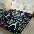 thumbnail image 4 of Gymnastics Blanket Gifts for Women Girls, Gymnasts Throw Blanket Super Soft Lightweight Travel Bed Sofa Blankets for Gymnast Gymnastic Lovers Competition Accessories, 50 脳 60 Inch, 4 of 8