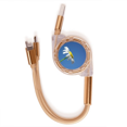 thumbnail image 1 of White girasol hermoso cielo azul Cable de carga telescópico múltiples USB tres en uno, 1 of 3