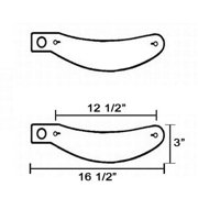 C Style Tear-off, 12-1/2 Inch Centerline of Holes, Box of 200