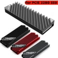 thumbnail image 2 of SSD M2 Radiateur NVMe Dissipateur Thermique 2280 SSD Disque Dur Aluminium Dissipateur Thermique Refroidisseur Tampons de Refroidissement Tapis de Refroidissement Thermique pour Bureau PC Rouge, 2 of 6