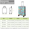 thumbnail image 4 of Pioneer Flower Floral Print Pattern Luggage Cover,Stretch Travel Baggage Protector with Top & Side Openings, High Stretch Gift Ideas for Travel Business Trips,S(18-20in), 4 of 7
