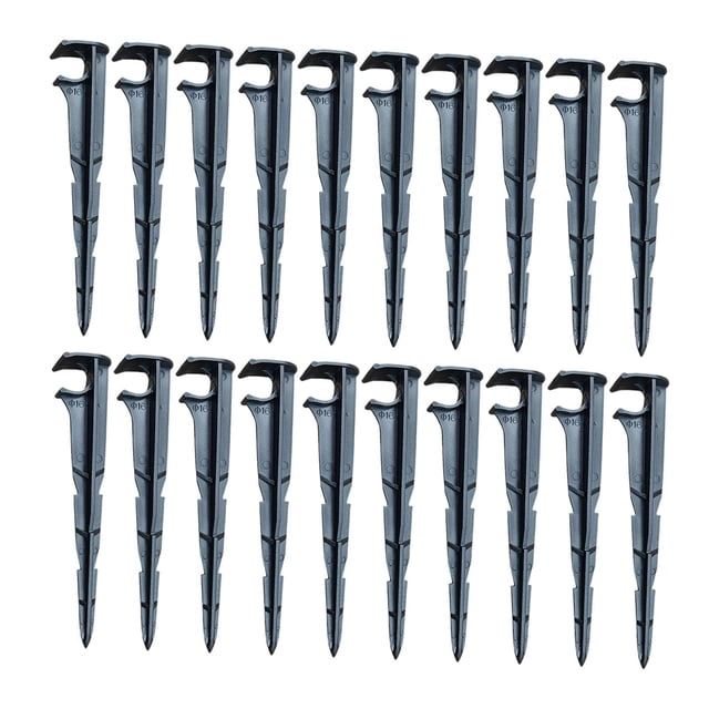 20 soportes para manguera de goteo para riego, con acoplamientos rápidos de 16 mm y soporte para manguera exterior de 6 pulgadas.