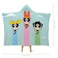 thumbnail image 2 of The Powerpuff Girls Wearable Blanket Cloak Arctic Velvet Hooded Blanket Soft Fuzzy Hoodie Blanket Cape for Adults Kids 40"x50", 2 of 8