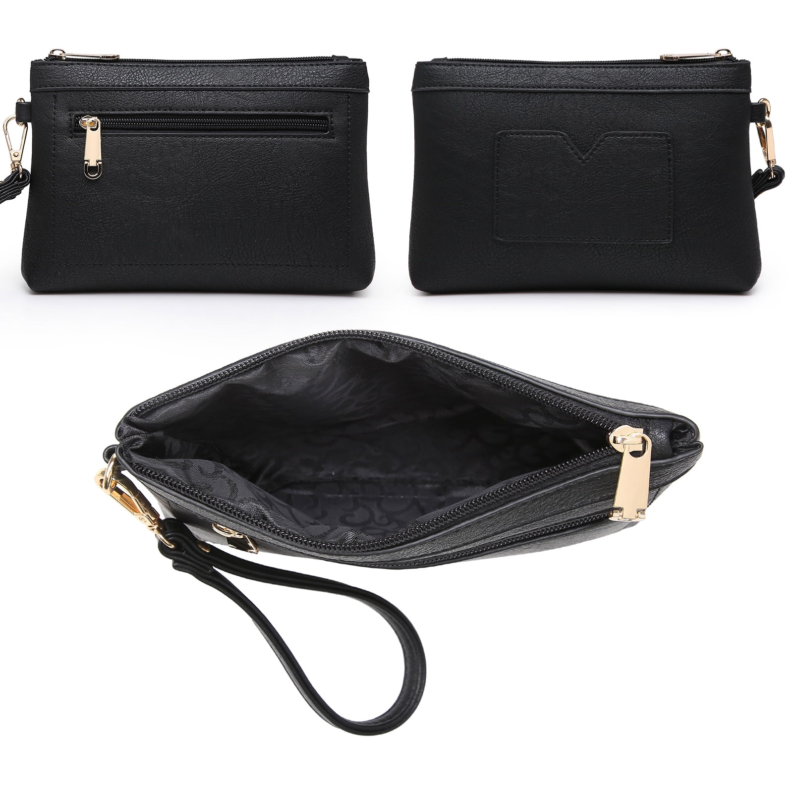 MKP Women Satchel Two tone Handbags Purses Top Handle Tote with Wallet 2pcs Bag Set