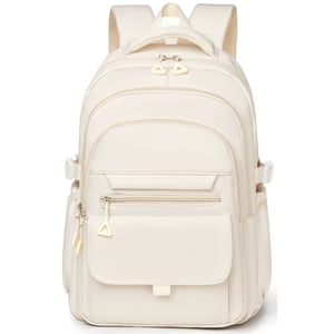 DAKIMOE School Backpack, Beige