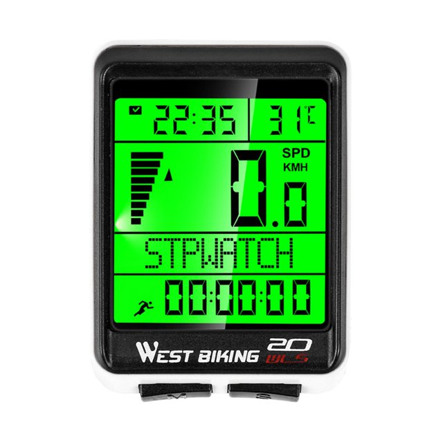 Wireless Bike Computer Distance Time Calorie Display