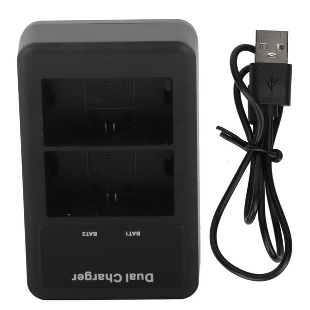 Cargador de Batería USB Nikou para R7 II R6 R5 60D 70D 80D 90D 5D4 5D3 5D2 5DS 7D 6D 5DMark4