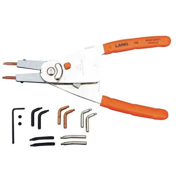 Lang Kastar LG75 Quick Switch Pliers With Automatic Ratchet Lock And Tip Kit