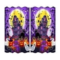 thumbnail image 2 of White Base Pumpkin Witch Hat Bat All Over Kitchen Curtain,Short Panel Window Valance for Sink,Breakfast Nook,Home Decor, 2 of 5