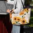 thumbnail image 4 of Wukai Sunflower 5 Print Zipper Bag,large Beach Tote Bag,Waterproof Sandproof Bag,Grocery and Picnic Tote Travel Bag, 4 of 5