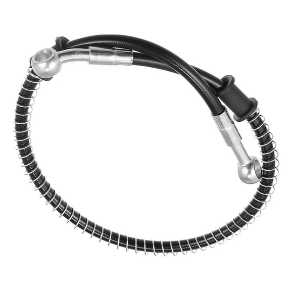 60cm 23.62" 10mm Motorcycle Braided Brake Clutch Oil Hoses Line Pipe Clutch Throttle Gas Line Fuel Pipe Black