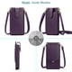 thumbnail image 2 of Bolso bandolera para teléfono móvil con diseño de pavo real para mujer, color morado, 2 of 6