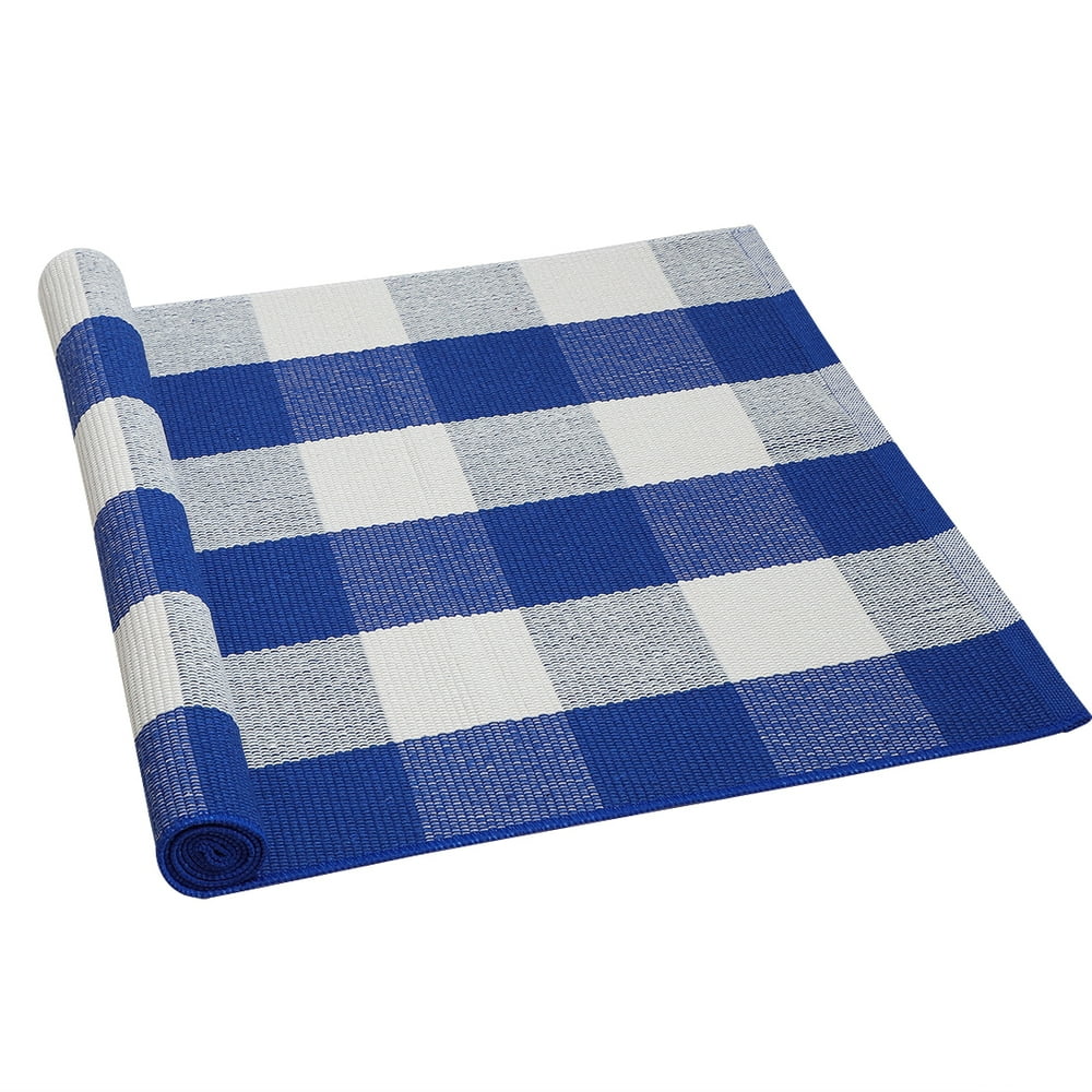 Cotton Buffalo Plaid Rug Checkered Doormat Rugs Indoor Outdoor