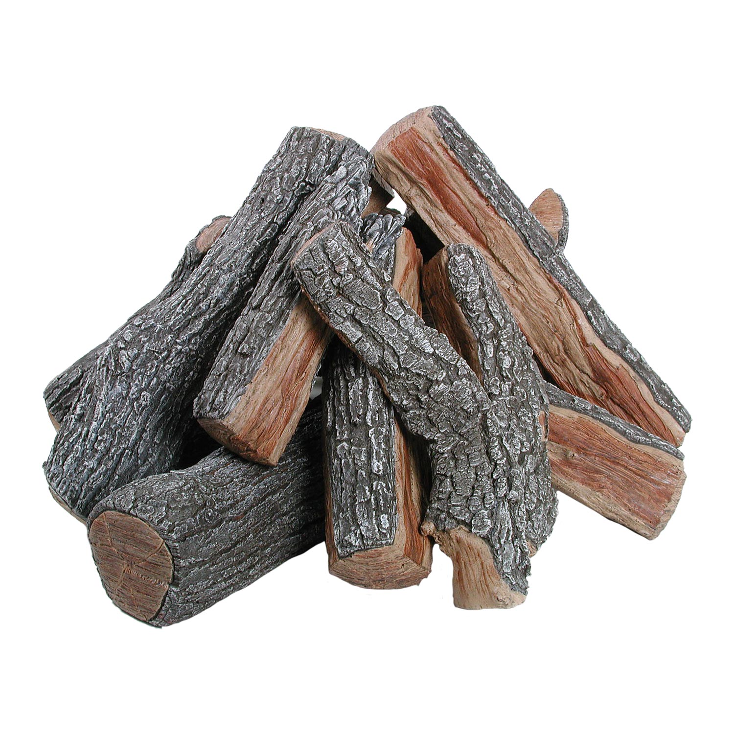 Rasmussen Fire Pit Log Set, Bark/Split, 36Inches