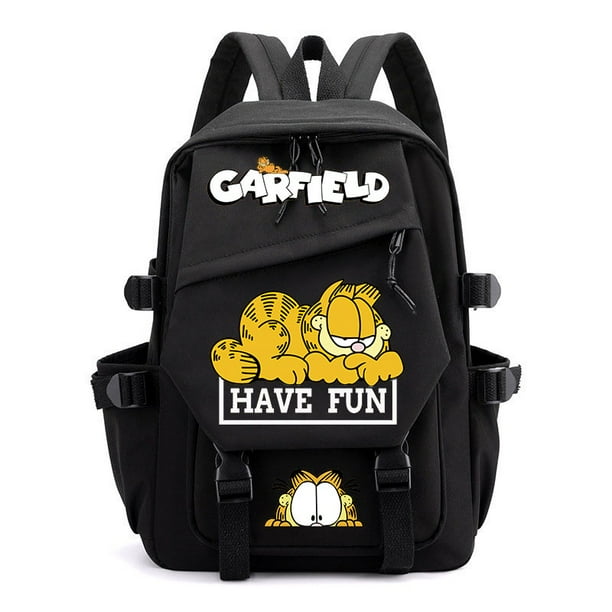 Mochila Garfield Escolar Para Mujeres De Gran Capacidad Para Hombres Linda Para Portátil Estudiante