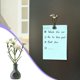 thumbnail image 3 of Mini jarrón de vidrio con flores artificiales moradas, decoración magnética para la nevera de cocina, baño, dormitorio y arte de pared en casa, 3 of 7