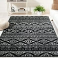 thumbnail image 3 of SAFAVIEH Tulum Lakisha Distressed Southwestern Area Rug, 2' x 3', Black/Ivory, 3 of 9