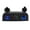 Blue, variant on 3 Hole Tent Base 4.2A Dual USB Charger 12V DC Voltmeter Led Cigarette Lighter Power Outlet Socket for Car Motorcycle Boat ATV
