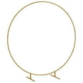 thumbnail image 1 of Outsunny 6.6FT Or Mariage Arc Fond Rond Stand pour Fête d'Anniversaire, 1 of 10