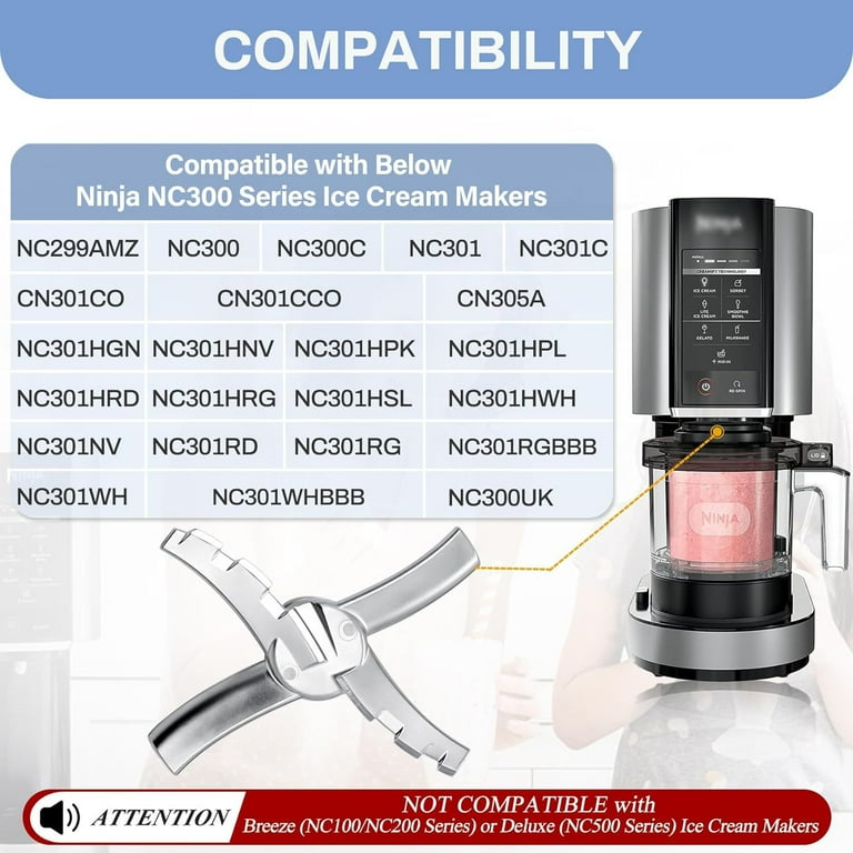 Lama Ricambio Per Ninja Creami NC300 - Acciaio Inox, Per Gelati E Dessert - Foto 8